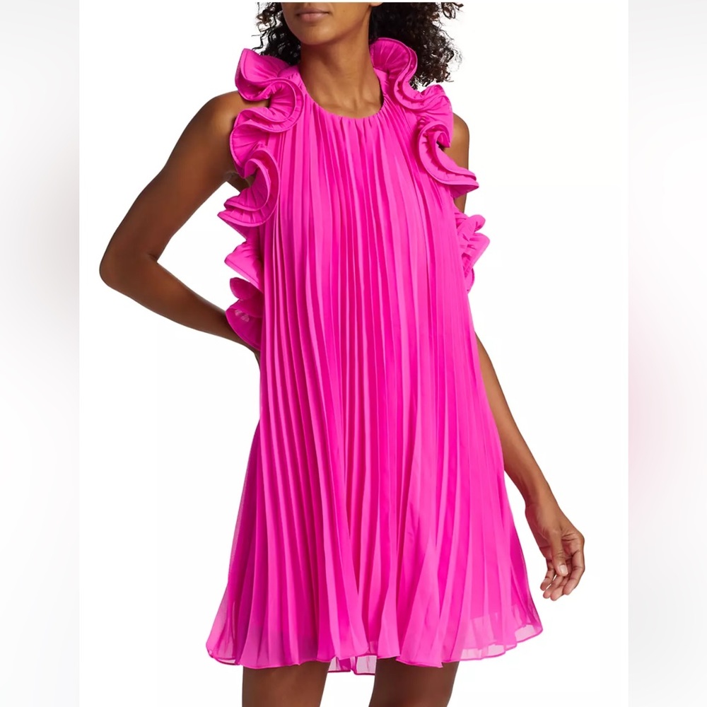 NWT AMUR MIMI PLISSE MINI DRESS SIZE 2